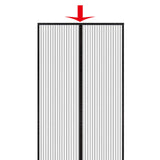 Maxbell Magnetic Door Curtain Portable Mesh Curtain for Office Doorways Drawing Room 100cmx210cm