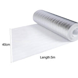Maxbell Insulation Foil Aluminum Foil Foam Pad Walls Winter Radiator Reflective Film 40cmx5M