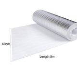 Maxbell Insulation Foil Aluminum Foil Foam Pad Walls Winter Radiator Reflective Film 60cmx5M