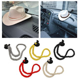 Maxbell Hat Rack with Suction Cup Hat Mounts for Your Vehicle for Cabinet Windshield White