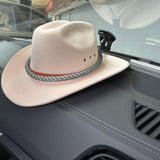 Maxbell Hat Rack with Suction Cup Hat Mounts for Your Vehicle for Cabinet Windshield White