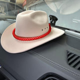 Maxbell Hat Rack with Suction Cup Hat Mounts for Your Vehicle for Cabinet Windshield Red