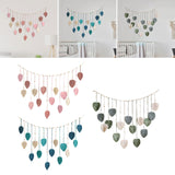 Maxbell Macrame Wall Hanging Woven Tapestry Bohemian Wall Art Decor for Nursery Room Pink