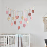 Maxbell Macrame Wall Hanging Woven Tapestry Bohemian Wall Art Decor for Nursery Room Pink