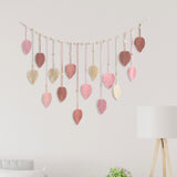 Maxbell Macrame Wall Hanging Woven Tapestry Bohemian Wall Art Decor for Nursery Room Pink