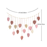 Maxbell Macrame Wall Hanging Woven Tapestry Bohemian Wall Art Decor for Nursery Room Pink