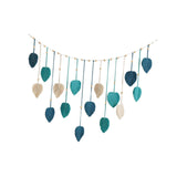 Maxbell Macrame Wall Hanging Woven Tapestry Bohemian Wall Art Decor for Nursery Room Blue