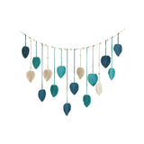 Maxbell Macrame Wall Hanging Woven Tapestry Bohemian Wall Art Decor for Nursery Room Blue
