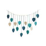 Maxbell Macrame Wall Hanging Woven Tapestry Bohemian Wall Art Decor for Nursery Room Blue