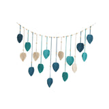 Maxbell Macrame Wall Hanging Woven Tapestry Bohemian Wall Art Decor for Nursery Room Blue