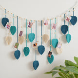 Maxbell Macrame Wall Hanging Woven Tapestry Bohemian Wall Art Decor for Nursery Room Blue