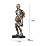 Maxbell Basketball Players Statue Collectible Figurines Gift Cabinet Resin Sculpture Style A