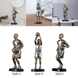 Maxbell Basketball Players Statue Collectible Figurines Gift Cabinet Resin Sculpture Style A