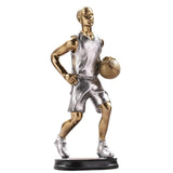 Maxbell Basketball Players Statue Collectible Figurines Gift Cabinet Resin Sculpture Style A