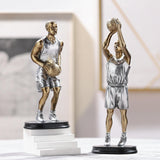 Maxbell Basketball Players Statue Collectible Figurines Gift Cabinet Resin Sculpture Style A