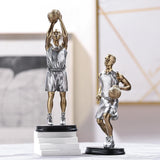 Maxbell Basketball Players Statue Collectible Figurines Gift Cabinet Resin Sculpture Style A