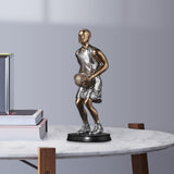 Maxbell Basketball Players Statue Collectible Figurines Gift Cabinet Resin Sculpture Style A