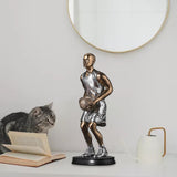 Maxbell Basketball Players Statue Collectible Figurines Gift Cabinet Resin Sculpture Style A