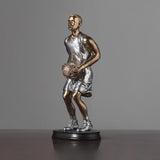 Maxbell Basketball Players Statue Collectible Figurines Gift Cabinet Resin Sculpture Style A