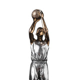 Maxbell Basketball Players Statue Collectible Figurines Gift Cabinet Resin Sculpture Style B