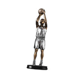 Maxbell Basketball Players Statue Collectible Figurines Gift Cabinet Resin Sculpture Style B