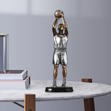 Maxbell Basketball Players Statue Collectible Figurines Gift Cabinet Resin Sculpture Style B