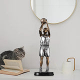 Maxbell Basketball Players Statue Collectible Figurines Gift Cabinet Resin Sculpture Style B