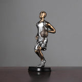 Maxbell Basketball Players Statue Collectible Figurines Gift Cabinet Resin Sculpture Style C