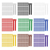 Maxbell 50 Pieces Releasable Cable Ties Removable Heavy Duty Fastening Hook and Loop red