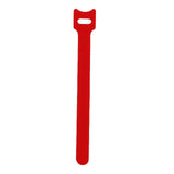 Maxbell 50 Pieces Releasable Cable Ties Removable Heavy Duty Fastening Hook and Loop red