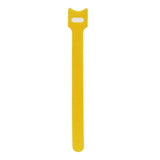 Maxbell 50 Pieces Releasable Cable Ties Removable Heavy Duty Fastening Hook and Loop yellow