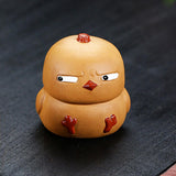 Maxbell Small Duck Statue Cute Crafts Decorative Duck Figurine for Office Table Home left eye squint