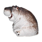 Maxbell Miniature Animal Figurine Small Animal Statue for Living Room Bookcase Decor Hippo