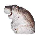 Maxbell Miniature Animal Figurine Small Animal Statue for Living Room Bookcase Decor Hippo