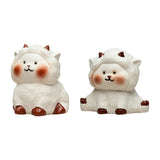 Maxbell Tea Pet Ornament Art Sheep Statue for Tea Decoration Tea Accessories Bedroom Style A