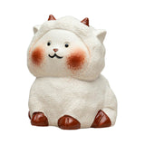 Maxbell Tea Pet Ornament Art Sheep Statue for Tea Decoration Tea Accessories Bedroom Style A