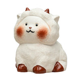 Maxbell Tea Pet Ornament Art Sheep Statue for Tea Decoration Tea Accessories Bedroom Style A