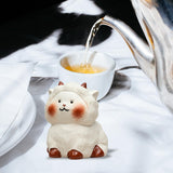 Maxbell Tea Pet Ornament Art Sheep Statue for Tea Decoration Tea Accessories Bedroom Style A