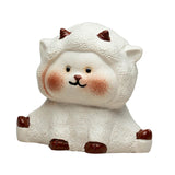 Maxbell Tea Pet Ornament Art Sheep Statue for Tea Decoration Tea Accessories Bedroom Style B