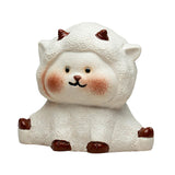 Maxbell Tea Pet Ornament Art Sheep Statue for Tea Decoration Tea Accessories Bedroom Style B