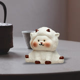 Maxbell Tea Pet Ornament Art Sheep Statue for Tea Decoration Tea Accessories Bedroom Style B