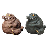 Maxbell Crocodile Statue Tea Pet Ornament for Cabinet Tea Decoration Tea Accessories Purple