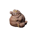 Maxbell Crocodile Statue Tea Pet Ornament for Cabinet Tea Decoration Tea Accessories Purple