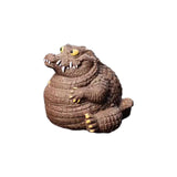 Maxbell Crocodile Statue Tea Pet Ornament for Cabinet Tea Decoration Tea Accessories Purple