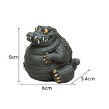 Maxbell Crocodile Statue Tea Pet Ornament for Cabinet Tea Decoration Tea Accessories Green