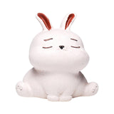 Maxbell Rabbit Figurine Tea Pet Sculpture Bunny Statue for Bedroom Table Centerpiece White