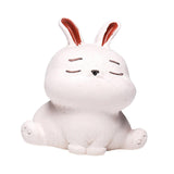 Maxbell Rabbit Figurine Tea Pet Sculpture Bunny Statue for Bedroom Table Centerpiece White