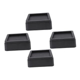 Maxbell 4 Pieces Furniture Bed Risers Square Bed Raising Blocks for Desk Table Couch