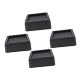 Maxbell 4 Pieces Furniture Bed Risers Square Bed Raising Blocks for Desk Table Couch