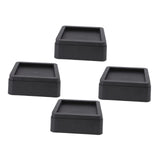 Maxbell 4 Pieces Furniture Bed Risers Square Bed Raising Blocks for Desk Table Couch